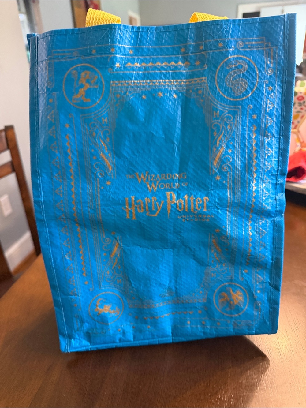 Warner Bros. Harry Potter Blue and Gold Reusable Gift Tote